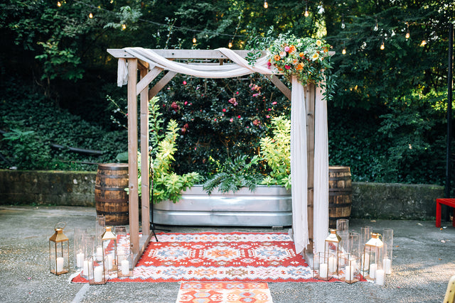 Western Cedar Wedding Arbor for Emily